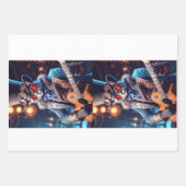 Steampunk cat: top hat, goggle, guitar - Decoupage Inpakpapier Vel (Voorkant 3)