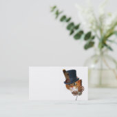 Steampunk Cat Visitekaartje (Staand voorkant)