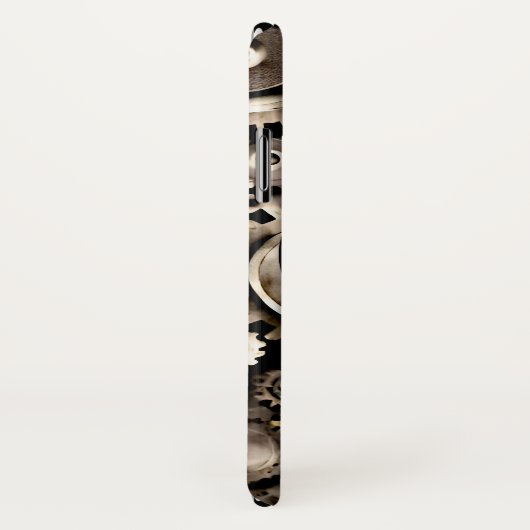 Steampunk Cat Wearing Goggles - iPhone X Hoesje (Achterkant / rechts)