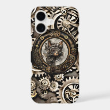 Steampunk Cat Wearing Goggles - iPhone X Hoesje