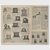 Steampunk-cataloguspagina's Cadeaupapier (Vlak)