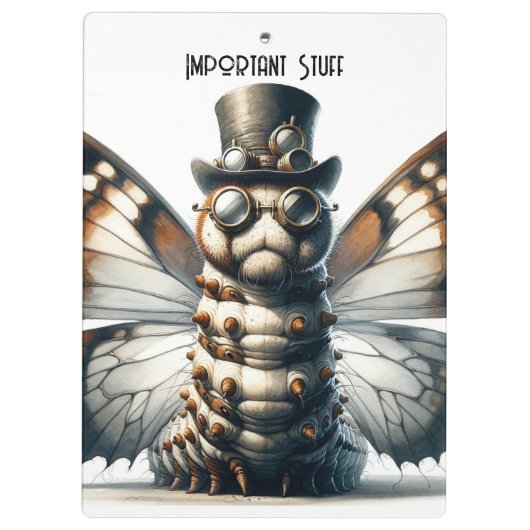 Steampunk Caterpillar Klembord (Achterkant)