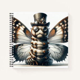 Steampunk Caterpillar spiraal Notitieboek