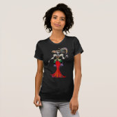 Steampunk Catrina / Dia de los Muertos T-Shirt (Voorkant volledig)