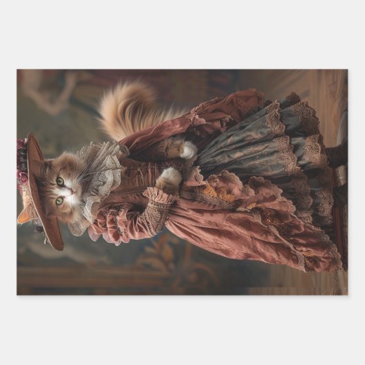 Steampunk Cats Decoupage Set Inpakpapier Vel (Voorkant 2)