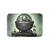 Steampunk  Cauldron en Magische Punten op Groen Badmat (Voorkant)