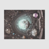 Steampunk Cauldron met Crystal Ball en Orbs Tissuepapier (Voorkant)