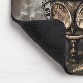  Steampunk Cauldron Spell Boeken en Klokken Muismat (Hoek)