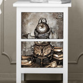 Steampunk Cauldron Spell Boeken en Klokken Tissuepapier