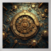 Steampunk Celestial Art Poster (Voorkant)