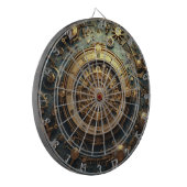 Steampunk Celestial Dartboard Dartbord (Voorkant Links)