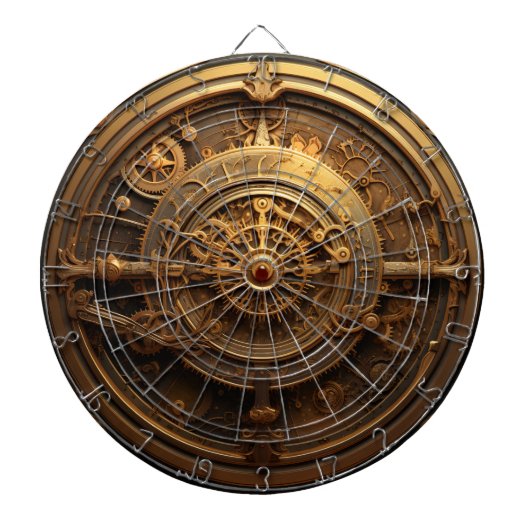 Steampunk Celestial Dartboard Dartbord (Voorkant)