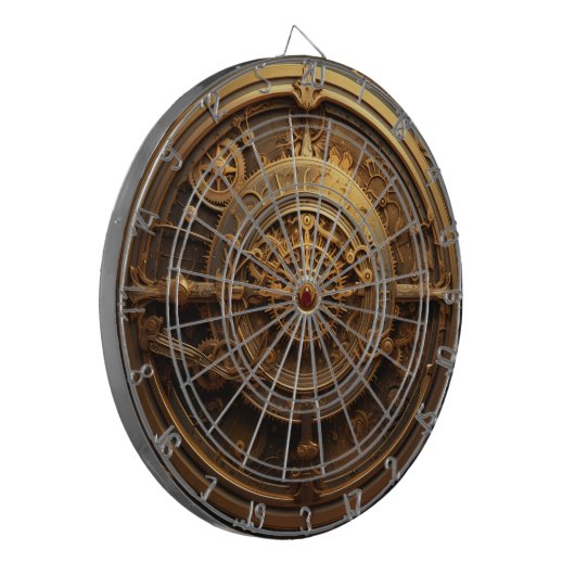 Steampunk Celestial Dartboard Dartbord (Voorkant Links)
