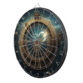 Steampunk Celestial Dartboard Dartbord (Voorkant Rechts)