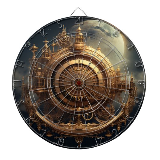 Steampunk Celestial Dartboard Dartbord (Voorkant)