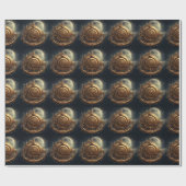 Steampunk Celestial Wrapping Paper Cadeaupapier (Vlak)