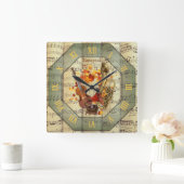 Steampunk~Cello~Edison Phonograph~Bass Saxhorn ~ Vierkante Klok (Huis)