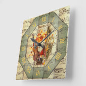 Steampunk~Cello~Edison Phonograph~Bass Saxhorn ~ Vierkante Klok (Hoek)