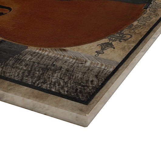 Steampunk Cello Snijplank (Hoek)