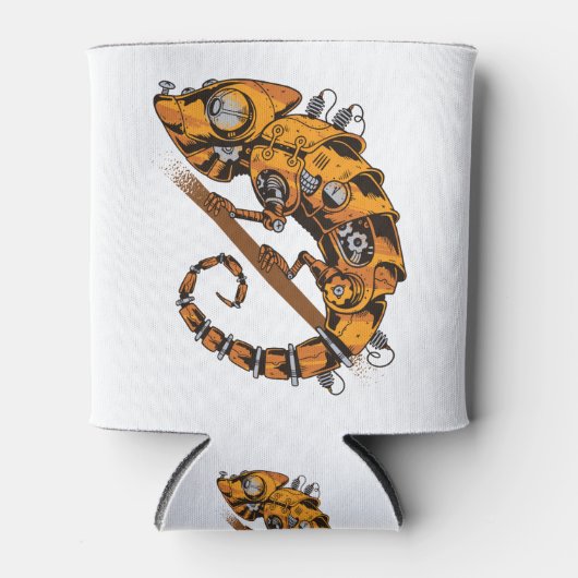 Steampunk Chameleon Blikjeskoeler (Voorkant)