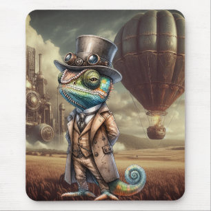 Steampunk Chameleon Muismat