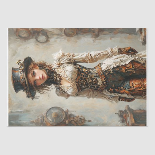 Steampunk Charm #3 Decoupage - Tissuepapier (Voorkant)