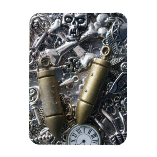 Steampunk charms magneet (Verticaal)