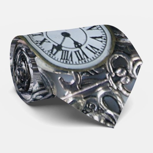 Steampunk charms stropdas (Opgerold)