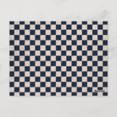 Steampunk Checkerboard Trouwtafelnummers Briefkaart (Achterkant)
