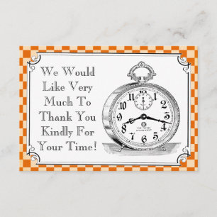 Steampunk Checkerboard Weddenschap Bedankt kaarten