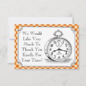 Steampunk Checkerboard Weddenschap Bedankt kaarten (Voorkant)