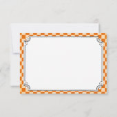 Steampunk Checkerboard Weddenschap Bedankt kaarten (Achterkant)