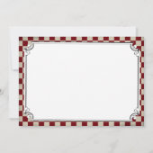 Steampunk Checkerboard Weddenschap Save the Date C (Achterkant)