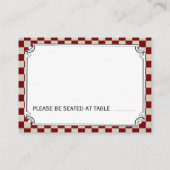 Steampunk Checkerboard Wedding Place-kaarten Plaatskaartje (Achterkant)