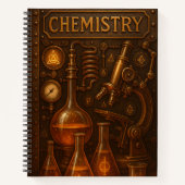 Steampunk Chemistry. Retro Science. Notitieboek (Voorkant)