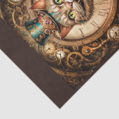Steampunk Cheshire Cat - Alice in het Wonderland Tissuepapier (Detail)
