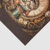 Steampunk Cheshire Cat - Alice in Wonderland Tissuepapier (Detail)