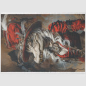 Steampunk Chick White Alligator Decoupage Tissuepapier (Voorkant)