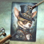 Steampunk Chihuahua 1 Decoupage Papier
