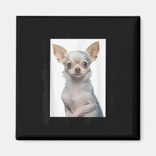 Steampunk Chihuahua Dog met Groovy Tattoos Dog Da Magneet
