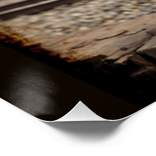 Steampunk Chihuahua en trein Perfect Poster (Hoek)