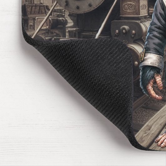 Steampunk-chimpansee Muismat (Hoek)