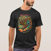 Steampunk Chinese New Year Dragon T-shirt (Voorkant)