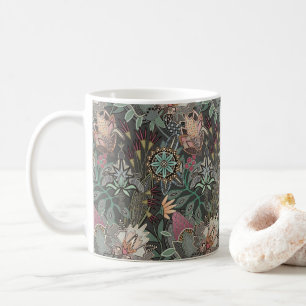 steampunk chintz grijs koffiemok