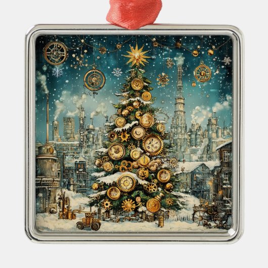 Steampunk Christmas Tree Ornament (Voorkant)