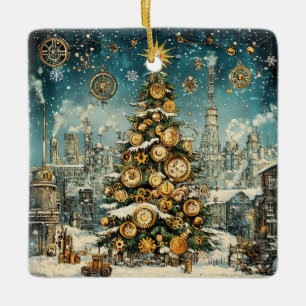 Steampunk Christmas Tree Ornament