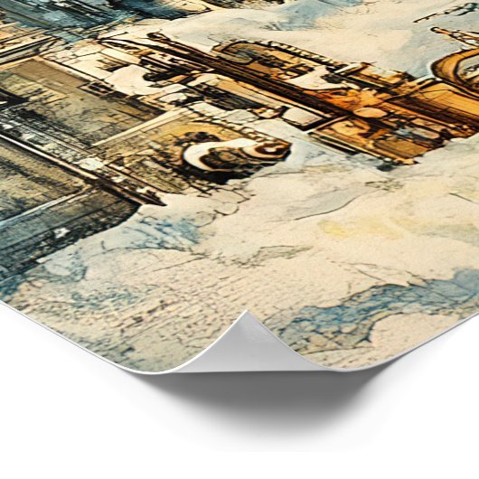 Steampunk Christmas Tree Poster (Hoek)