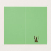 Steampunk Christmas Trees Kaart (Binnenkant ongevouwen)