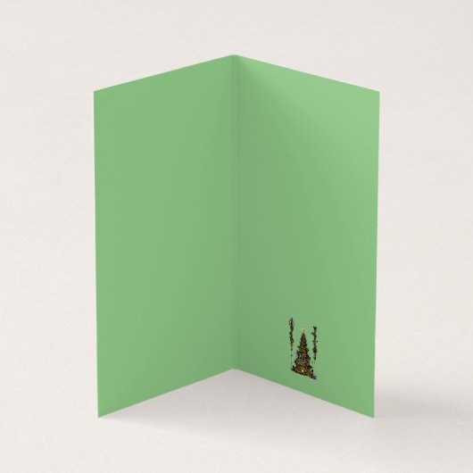 Steampunk Christmas Trees Kaart (Binnen)