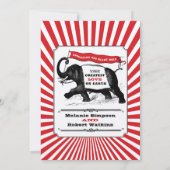 Steampunk Circus Weddenschap Rood Kaart (Achterkant)